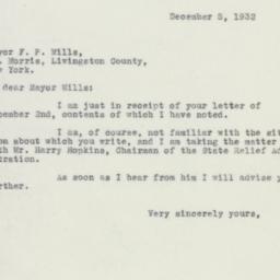 Letter: 1932 December 5