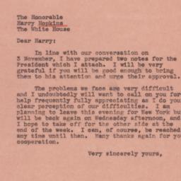 Letter: 1944 November 6