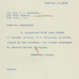 Letter: 1938 October 7