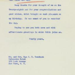 Letter: 1939 April 3