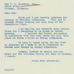 Letter: 1933 September 5