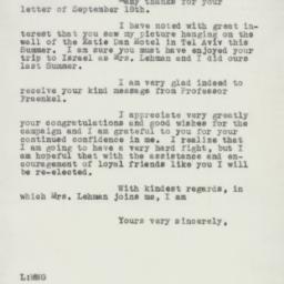 Letter: 1950 September 27