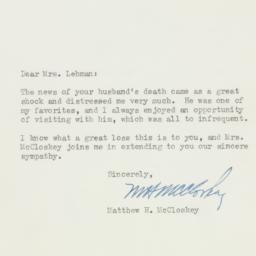 Letter: 1963 December 9