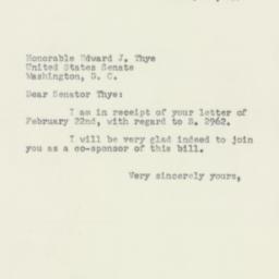 Letter: 1954 February 24
