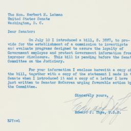 Letter: 1950 July 19