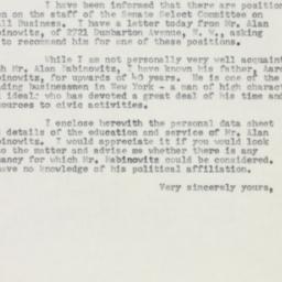 Letter: 1954 February 10