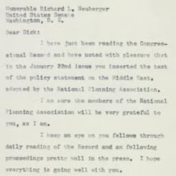 Letter: 1957 January 25