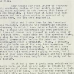 Letter: 1957 February 17