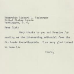Letter: 1956 July 13