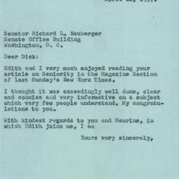 Letter: 1957 April 12