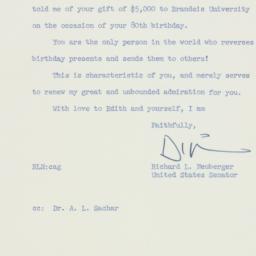 Letter: 1958 April 1