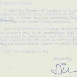 Letter: 1955 March 15