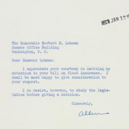 Letter: 1956 January 11