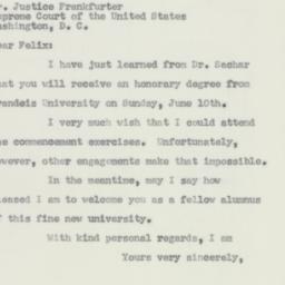 Letter: 1956 June 1