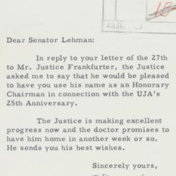 Letter: 1962 July 2