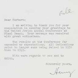 Letter: 1950 March 3