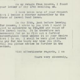 Letter: 1951 May 24
