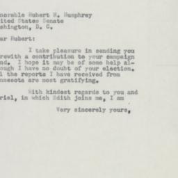 Letter: 1954 September 27