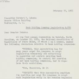 Letter: 1955 February 25