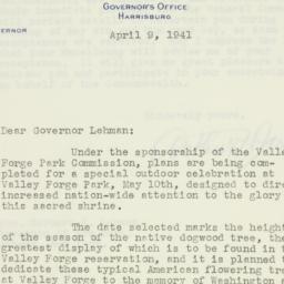 Letter: 1941 April 9
