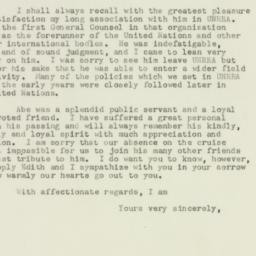 Letter: 1952 November 20