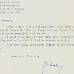Letter: 1952 January 20