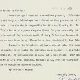Letter: 1952 July 7