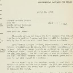 Letter: 1952 April 23