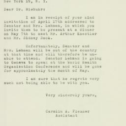 Letter: 1951 April 27