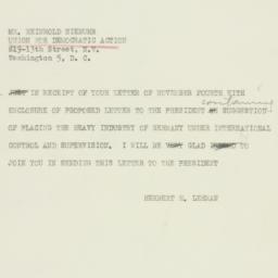 Telegram: 1946 November 6