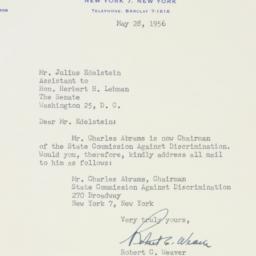 Letter: 1956 May 28