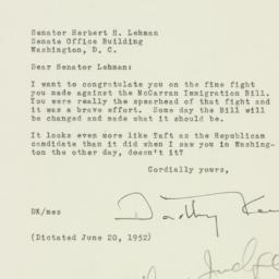 Letter: 1952 June 23