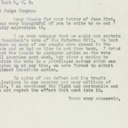 Letter: 1952 June 28