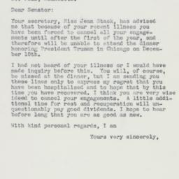 Letter: 1960 November 25