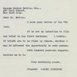 Letter: 1926 April 9