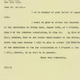Letter: 1925 August 13