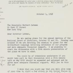 Letter: 1948 October 1