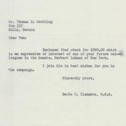 Letter: 1952 October 3