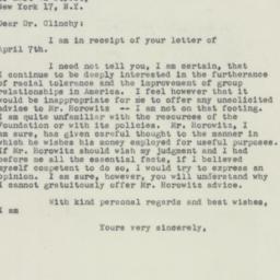 Letter: 1948 April 11