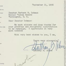 Letter: 1956 September 21