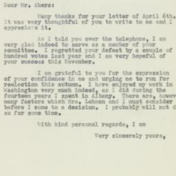 Letter: 1956 April 11