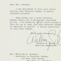 Letter: 1963 April 1