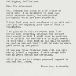Letter: 1963 April 8
