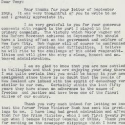 Letter: 1961 September 27
