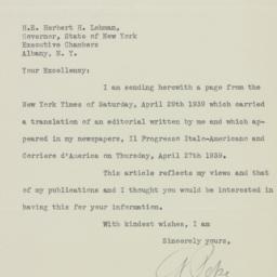 Letter: 1939 May 23