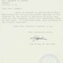 Letter: 1939 October 23