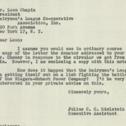 Letter: 1953 October 27
