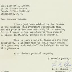 Letter: 1952 October 30