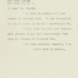 Letter: 1952 November 4