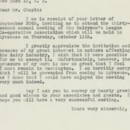 Letter: 1951 September 23
